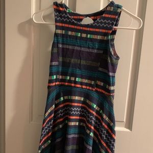 Multi colored print dress